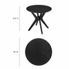 Crossroads 24" Round Wood Side Table