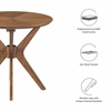 Crossroads 24" Round Wood Side Table