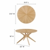 Crossroads Round Wood Coffee Table