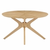 Crossroads Round Wood Coffee Table
