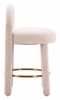 Curco Counter Stool Set of 2 in Beige