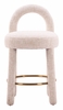 Curco Counter Stool Set of 2 in Beige