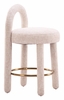 Curco Counter Stool Set of 2 in Beige