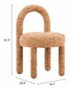 Curco Dining Chair Set of 2 in Brown