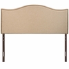 Curl Nailhead Upholstered Queen Headboard