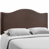 Curl Nailhead Upholstered Queen Headboard