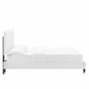 Current Performance Velvet Full Platform Bed-MOD-6731 in White