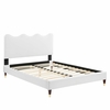 Current Performance Velvet Full Platform Bed-MOD-6731 in White