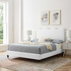 Current Performance Velvet Full Platform Bed-MOD-6731 in White