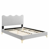 Current Performance Velvet Twin Platform Bed