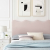 Current Performance Velvet Twin Platform Bed in Pink
