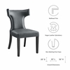 Curve Vinyl Dining Chair