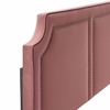 Cynthia Performance Velvet King/California King Headboard in Dusty Rose