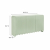 Dahlia Fluted and Scalloped Sideboard Storage Cabinet