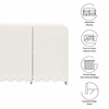 Dahlia Fluted and Scalloped Sideboard Storage Cabinet