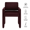 Daven Stain-Resistant Performance Velvet Dining Armchair