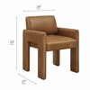 Daven Vegan Leather Dining Armchair