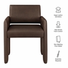 Daven Vegan Leather Dining Armchair