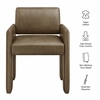 Daven Vegan Leather Dining Armchair