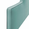 Dawn Twin Performance Velvet Headboard in Mint