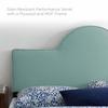 Dawn Twin Performance Velvet Headboard in Mint