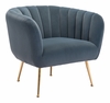 Deco Accent Chair in Gray