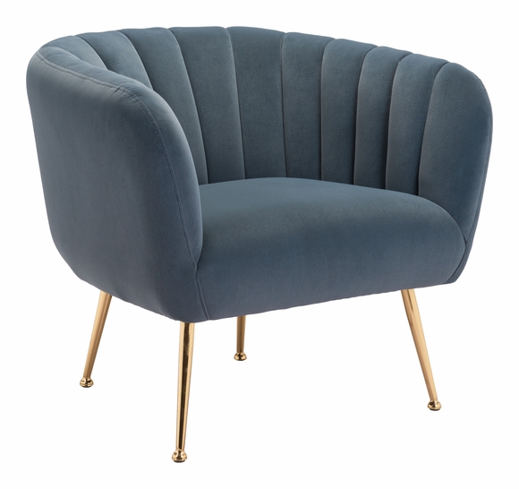 Deco Accent Chair in Gray