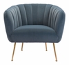 Deco Accent Chair in Gray