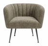 Deco Accent Chair in Gray