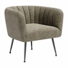 Deco Accent Chair in Green Tweed