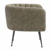 Deco Accent Chair in Green Tweed