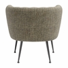 Deco Accent Chair in Green Tweed