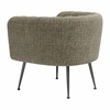 Deco Accent Chair in Green Tweed
