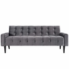 Delve Velvet Sofa in Gray