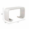 Dena Console Table in Whitewashed