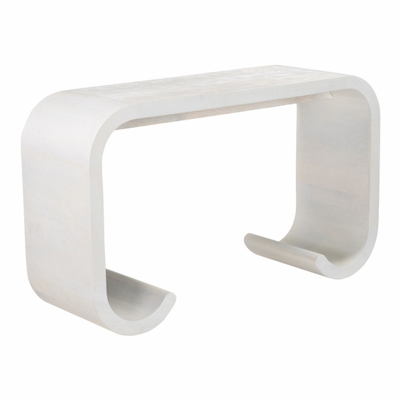 Dena Console Table in Whitewashed