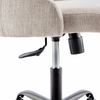 Designate Swivel Upholstered Office Chair in Black Beige