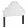 Diana Tufted Performance Velvet Twin Headboard in White
