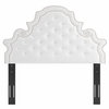 Diana Tufted Performance Velvet Twin Headboard in White