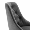 Distinct Tufted Swivel Performance Velvet Office Chair in Gold Gray