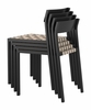 Draco Dining Chair Set of 2 in Black