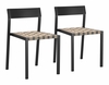 Draco Dining Chair Set of 2 in Black