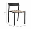 Draco Dining Chair Set of 2 in Black