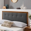 Draper Tufted Full Fabric and Wood Headboard