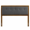 Draper Tufted Queen Fabric and Wood Headboard
