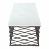 Duchess Coffee Table in White & Antique Bronze