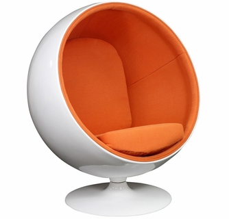Eero Aarnio Style Ball Chair Orange