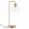 Element Glass Table Lamp in Satin Brass