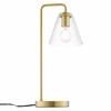 Element Glass Table Lamp in Satin Brass
