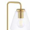 Element Glass Table Lamp in Satin Brass